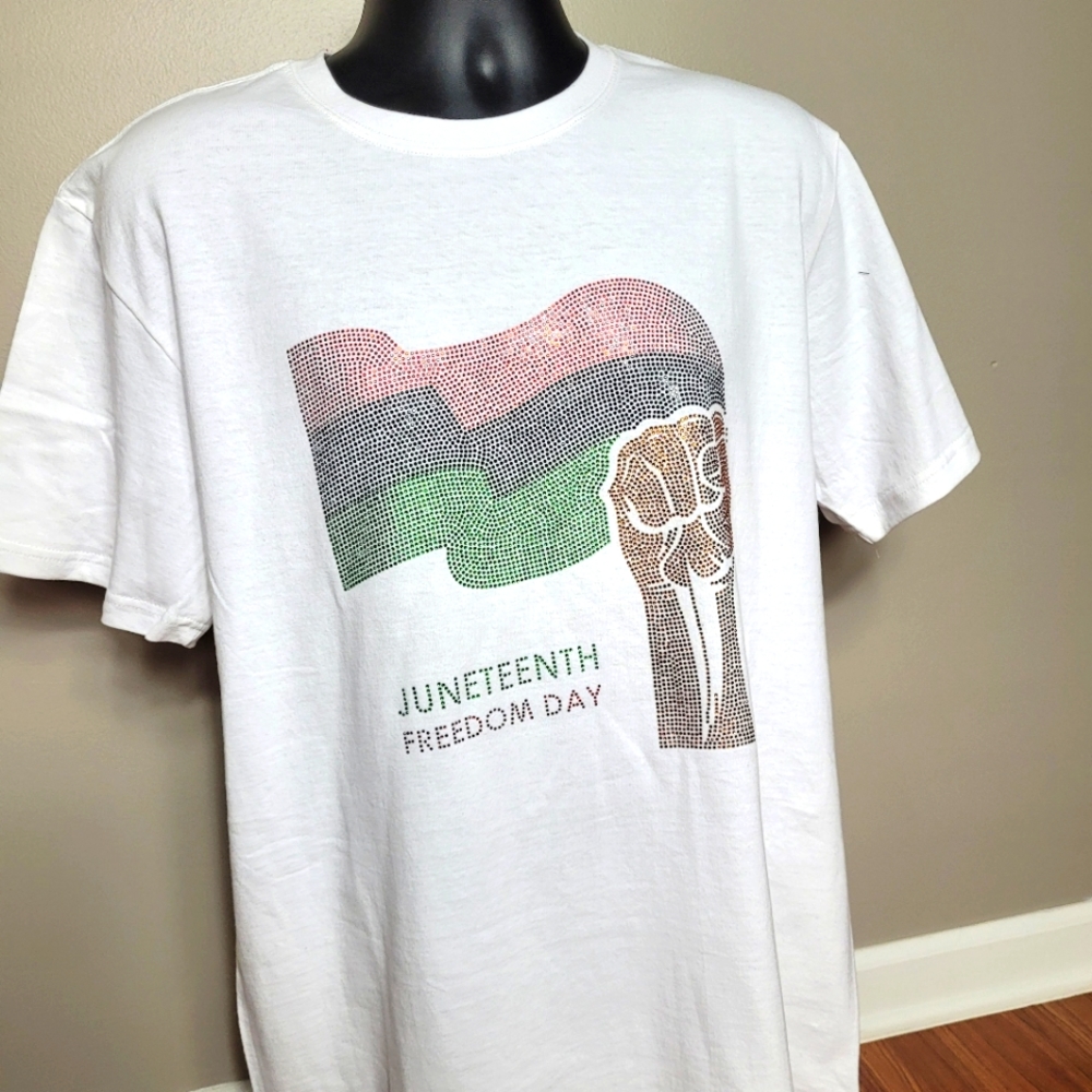 Juneteeth Custom Rhinestones design T shirts